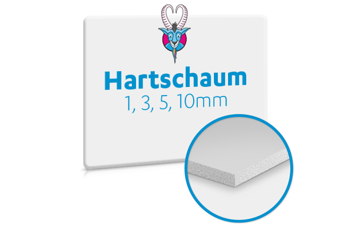 Hartschaumplatte Wunschform gross