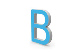3D Buchstaben und Logos
