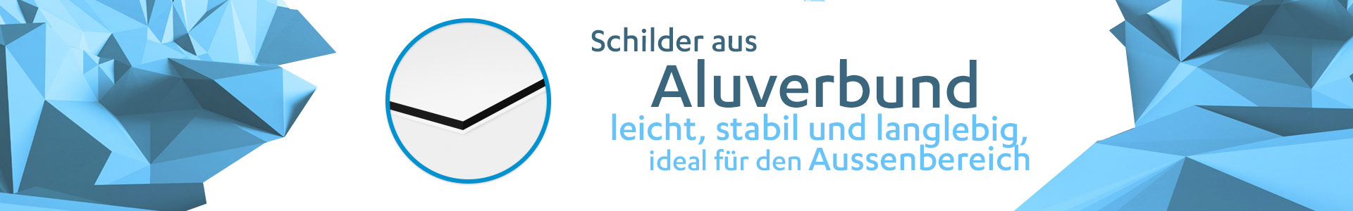 Schilder aus Aluminiumverbundmaterial