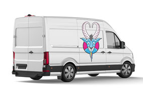 Autobeschriftung Aufkleber mit Konturenschnitt für Autobeschriftung bestellen