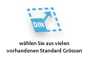 Schilder aus Hartschaummaterial Hartschaumplatte Standardformate