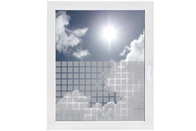 Sichtschutzfolie Quadrat-Muster bestellen