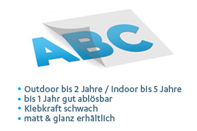 Folienschriften und Buchstaben kurz-mittelfristig bestellen